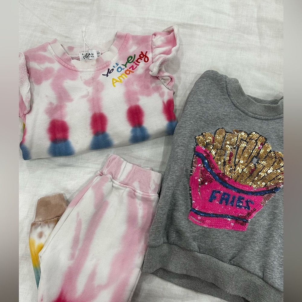 Lola and the boys jogger set  size 2 and hoodie size 4